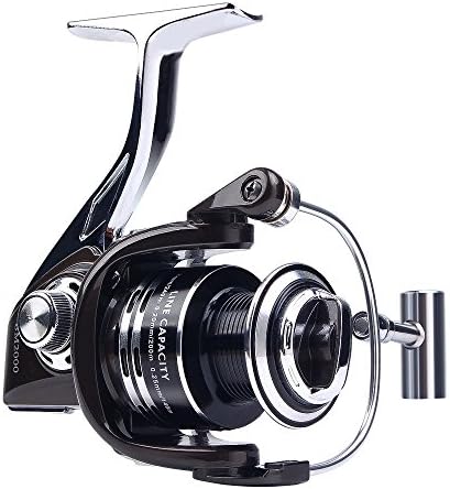 JUMPHIGH Spinning Fishing Reel, Powerful Metal Fishing Reel 12+1BB Smooth and Light Weight Spinning Reel, Left and Right Interchangeable Rocker, Freshwater Fishing Reel