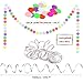 Fiesta Party Decorations, 25 Pcs Mexican Party Supplies Rainbow Paper Fans, Pom Poms Flowers, Circle Dot Banner, Honeycomb Ball, Foil Streamer for Cinco De Mayo Party Birthday Party Taco decorations