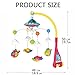 Baby Crib Mobile Music Box, Hanging Projection Light Toys with Remote Control, Rotating Musical Projector Toy for Infant, Battery Operated Projecting Planet to Ceiling, Newborn Bed Airplane Lights