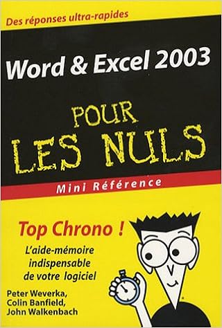 Word Excel 2003 Mini Reference Pour Les Nuls 本 通販 Amazon