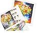 Egoshop Ribbon Embroidery Kit Oil Painting Bouquet DIY Wall Decor Stamp Embroidery kit No Frame Oil Painting Bouquet