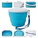 Collapsible Travel Cup - 100% Food-grade Silicone Mug for Camping and Hiking, Blue - by Not Just A Gadget