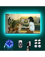 LED Lights for TV 32Inch,6.56 FT TV Backlight 43 Inch with 360° Wireless RF Remote, USB Monitor Backlight for PC ,Desk, Gamer Room,Home Home Theater Accent Lighting