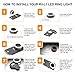 Ztylus LED Ring Light Attachment with Ztylus iPhone 6 Plus / 6s Plus Lite Case (Black), 3 Diffusers/Stepless Dimming/Color Temperature