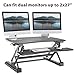 G-PACK PRO - Desktop Standing Desk Converter | Sit-to-Stand Work Desk Riser | Adjustable from 5.7” to 19.7” | Fits Dual Monitor -Removable Keyboard Tray | Ergonomically