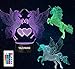AMWGIMI 3PCS Night Light for Kids—3D Illusion Unicorn Night Lamp Three Pattern and 7 Colors Change Decor Lamp with Remote Control for Kids Best Gifts