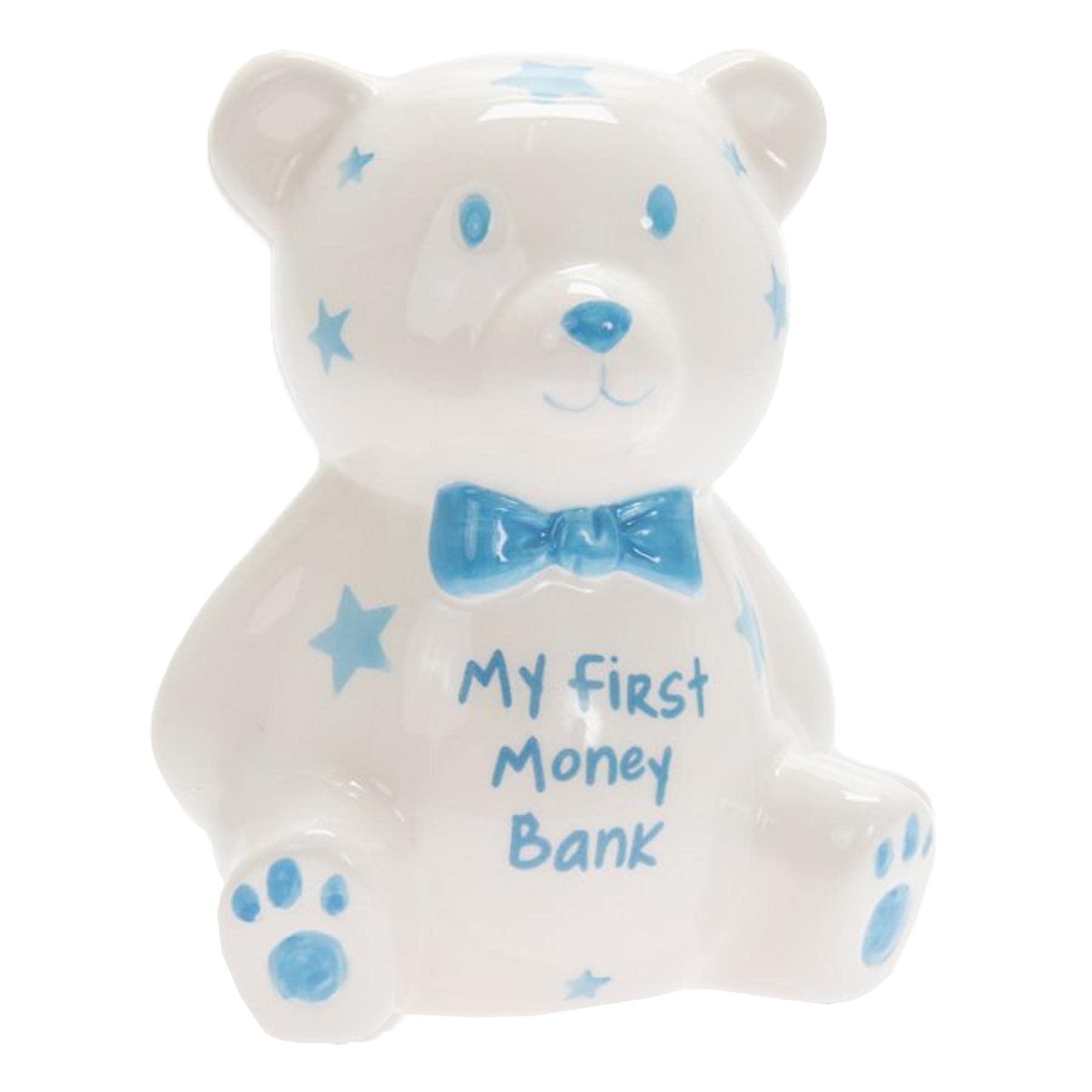 Lesser & Pavey My First Teddy Bank Blue For Savings | Lovely Money Box For Money Saving Challenge | Money Tin or Money Saving Box For Adults | Ideal Money Safe & Piggy Bank For Kids