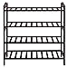 SONGMICS 100% Bamboo 4-Tier Rack 30 Inch Wide Entryway Shoe Shelf Storage Organizer Holds Up to 16 Pairs,Ideal for Hallway Bathroom Garden, Expresso Brown