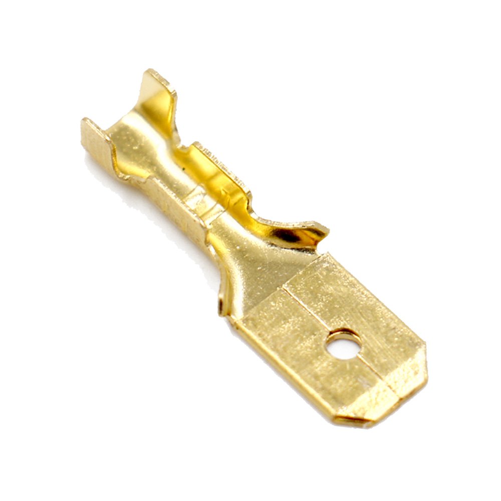 Baomain Male Spade Quick Splice Crimp Terminals 6.3mm Crimp connector