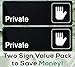 Easy Install Private Sign With Self-Adhesive Backing 2 Pack By Retail Genius. Set Up in 30 Seconds With No Tools Necessary. Our Durable, 9 in x 3 in Plastic Placard Helps Provide A Lifetime Of Privacy