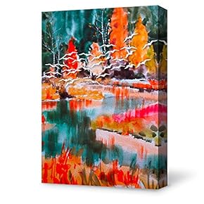 for Living Room Bedroom Home Artwork Paintings Quiet Forest