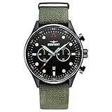 Dogfight DF0026 Mens Ace Green Fabric Chronograph Watch