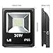 LE 20W LED Flood Lights, IP65 Waterproof, Outdoor Security Light, Daylight White 5000K, 110 Degree Beam Angle, Plug in Floodlights for Home, Backyard, Patio, Garden, Tree and More