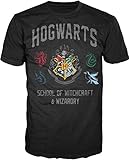 Harry Potter Updated Hogwarts Crest Mens Tee
