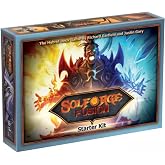 SolForge Fusion Starter Kit, Hybrid Deckbuilding Card Game, 4 Faction Decks Included