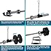 Yes4All Best Combo T-bar Row Platform, Eyelet Attachment & Double D Handle/Row Double Handle for Home Use and Commercial Gyms