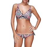 Beauty&Me Women's Fashion Print Bikini Two-Piece Swimwear