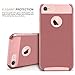 MagicMobile iPhone 7 Case, iPhone 8 Rose Gold Case, Slim Hybrid Corner Protection Rugged Dual Layer [Shock Absorption] TPU with Hard [Anti Scratch] Cute Case for Apple iPhone 7/8 (4.7