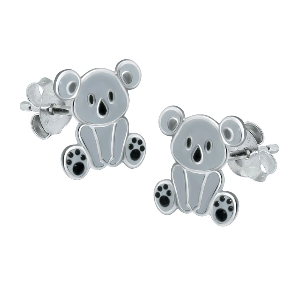 Cute Koala Bear Earrings - 925 Sterling Silver