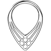 Pierced Owl 16GA ASTM F-136 Implant Grade Titanium Triple Cross Pattern Weave Teardrop Shaped Hinged Segment Ring