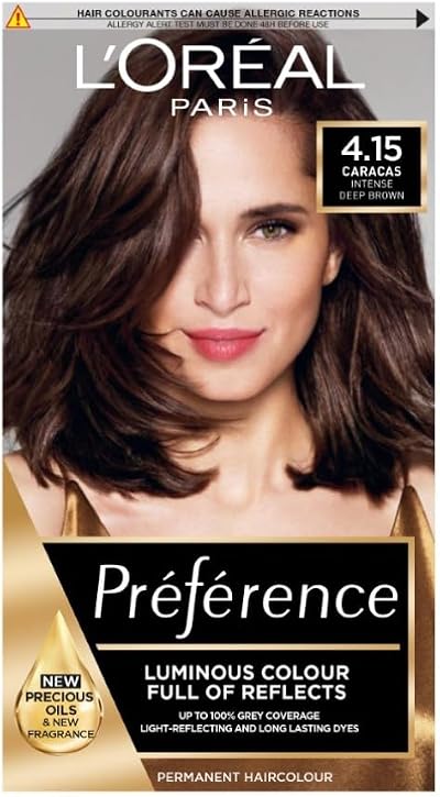 L'Oreal Paris Preference 4.15 Caracas Permanent Hair Dye Cool Blonde Anti-Brass