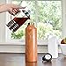 Healthy Human Stainless Steel Water Bottle | Double Walled Vacuum Insulated Water Thermos for Adults | Eco-Friendly Travel Bottles with Leak Proof Lid (Natural Wood, 40 oz / 1183 ML)