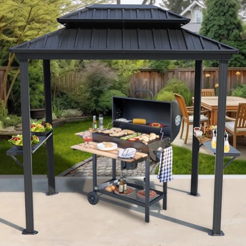 Kozyard KZBBQ 6x8 Hardtop Grill Gazebo Review: BBQ Shelter with Steel Roof & Shelves image 24