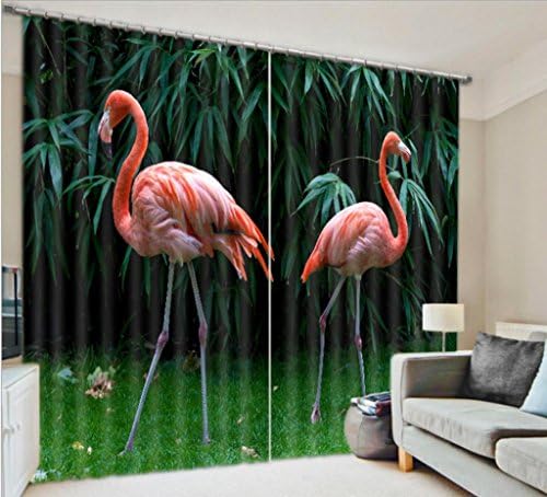Curtains 3D Forest animals Personalized decoration Polyester Fabrics Noise Reducting Warm Protecting Blackout Bedroom Window Drapes , wide 2.20x high 1.80