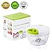 Manual Food Chopper: 3 Cups Vegetables, Garlic, Onion, Nuts Chopper Mincer, Banana and Apple Slicer - Chop, Mince and Slice for Salsa, Puree, Salad, Pesto - Bonus Recipe eBook