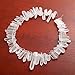 Raw Natural Rock Crystal Quartz Point Beads 15 inches Strand Rough Clear Quartz Pointed 20mm to 30mm Top Drilled