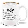 shop4ever Study Definition Ceramic Coffee Mug Tea Cup For College Student Graduate