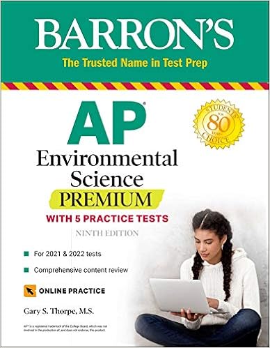 Ap Environmental Science Premium With 5 Practice Tests Barron S Test Prep 9781506261874 Thorpe M S Gary S Books Ap Environmental Science Premium With 5 Practice Tests Barron S Test Prep 9781506261874 Thorpe M S Gary S Books