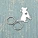 Housweety 1pc Stainless Steel Pit Bull Pendant 3.1x2.9cm