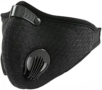 Activated Carbon Dustproof/Dust Mask - Filter Cotton Sheet and Valves for Exhaust Gas, Pollen Allergy, PM2.5, Running, Cycling, Outdoor Activities