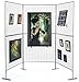 Displays2go Gridwall Panel for Art Work, Double Sided, Iron Build – Silver Finish (AD3PNL)