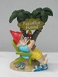 Large Tropical Party Gnome Garden Statue in Paradise