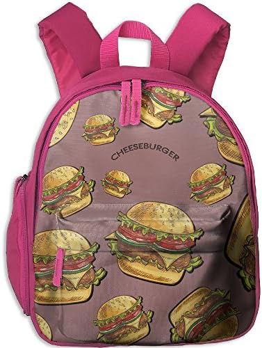 Cheeseburger Cartoon Boys Multifunction Backpacks Super Bookbag For Sport Gym Outdoor