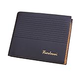 Dreambox Men's Nubuck Leather Flipout ID Wallet Bifold Hybrid RFID Blocking