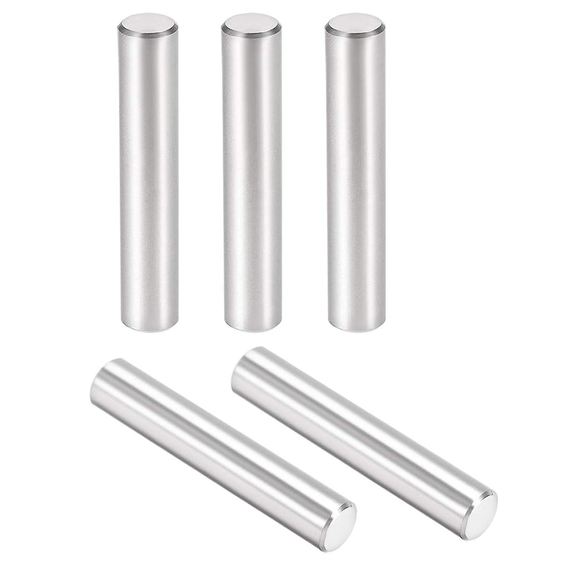 Unifizz 5Pcs 8 x 45mm Dowel Pin 304 Stainless Steel Chamfered End Bunk Bed Pins Shelf Pegs Support Shelves Fasten Elements