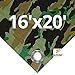 Xpose Safety Camouflage 6 Mil Poly Tarp 16' x 20'
