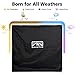 Mounteen Cooler Cart Cover Universal Heavy Duty Waterproof UV Resistant Perfect for Patio and Rolling Cooler, Suitable for 80QT Cooler Cart, Black