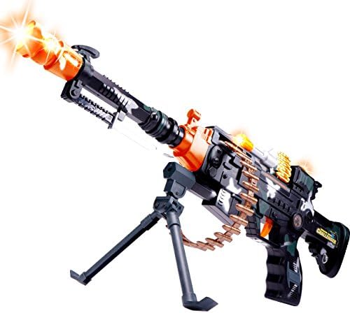 CifToys Toy Machine Gun Realistic Toy Gun With Sound - For Army, Spy, Soldier, Assassin Game Play And Halloween Costumes