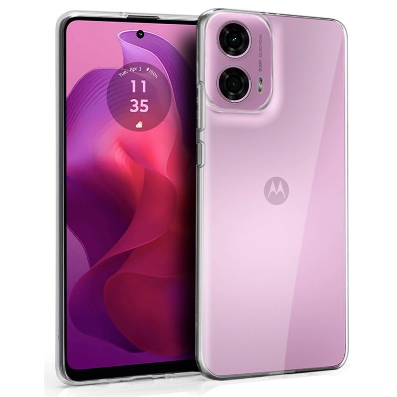 Cool Silicone Case for Motorola Moto G04 / G24 (Transparent)