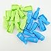 Yueton Pack of 20 Reusable Nail Art Soak Off Cap Clip UV Gel Polish Remover Wrap Tool (Green+Blue)