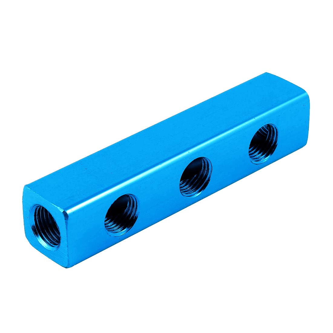 Sourcingmap 1/4" Thread 6 Ports Quick Connector Air Hose Manifold Block Splitter