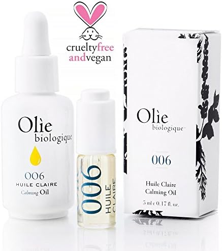 All Natural Face Oil, Calming 006, 1oz + Deluxe Travel Size Bundle, Huile Claire by Olie Biologique