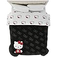 Franco Collectibles Hello Kitty Bedding Super Soft Cozy Microfiber Reversible Comforter, Queen, (Officially Licensed Product)