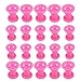 Habibee 20 Packs Pink Magic Hair Rollers No Clip Silicone Curlers Professional Hair Style Tools Accessories No Heat No Damage to Hair