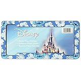 Lilo & Stitch Blue Hawaiian White Hibiscus Flowers Disney Auto Car Truck SUV Vehicle Universal-fit License Plate Frame - Plastic - SINGLE