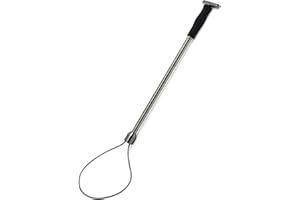 Catch Pole Heavy Duty Animal Catch Pole with Adjustable Loop 19in Stainless Steel Catcher for Safe & Humane Control Secure Tr